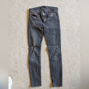 Hudson Grey Distressed Jeans